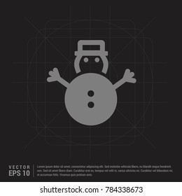 Snowman Icon - EPS 10