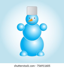 snowman, icon, Eps10