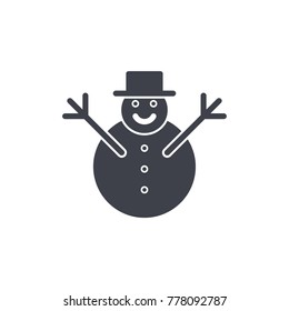 snowman icon glyph