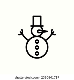 icono de snowman, icono aislado en fondo claro, perfecto para sitio web, blog, logo, diseño gráfico, medios sociales, UI, aplicación móvil