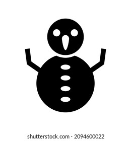 snowman icon or logo isolated sign symbol vector illustration - high quality black style vector icons
