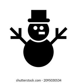 snowman icon or logo isolated sign symbol vector illustration - high quality black style vector icons
