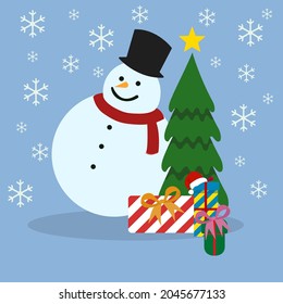 snowman icon, mister snow, vector illustration