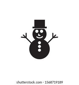 snowman icon outline style template. Trendy style, vector eps 10 