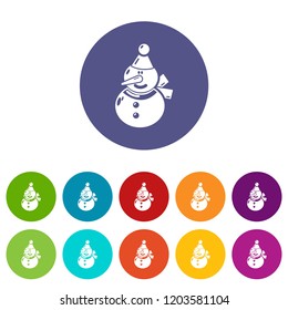 Snowman icon. Simple illustration of snowman vector icon for web