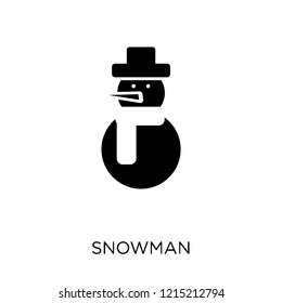 Snowman icon. Snowman symbol design from Winter collection. Simple element vector illustration on white background.