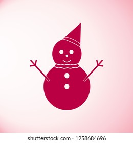 Snowman icon vector