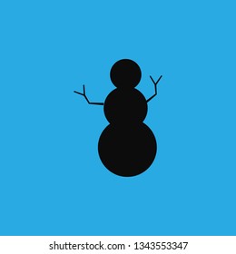 snowman icon vector