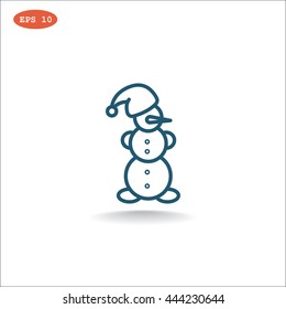 Snowman Icon Vector