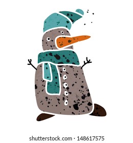 Snowman icon. Vector art
