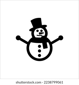 snowman icon. Vector concept illustration for design.