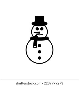 snowman icon. Vector concept illustration for design.