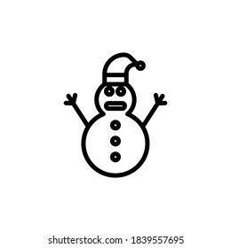 snowman icon vector design template isolated