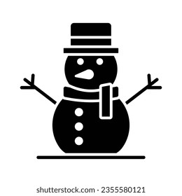 snowman icon vector design template in white background