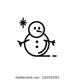 snowman icon vector illustration