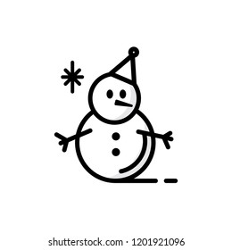 snowman icon vector illustration