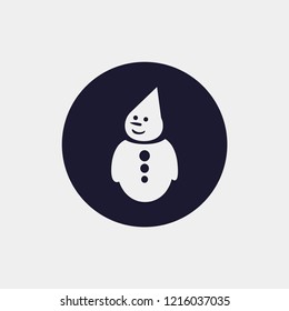 snowman icon. Vector illustration