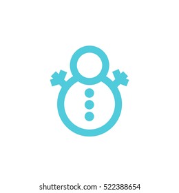 snowman icon. vector illustration