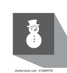 snowman icon vector illustration