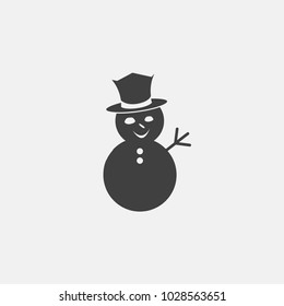 snowman icon vector illustration. christmas icon vector.