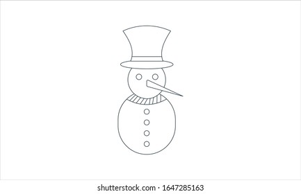 Snowman icon vector image. Can be used for web and mobile apps.