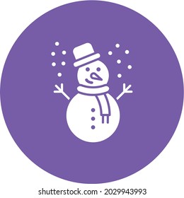 Snowman icon vector image. Can also be used for Carnival. Suitable for mobile apps, web apps and print media.