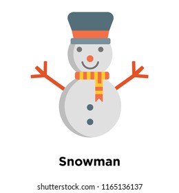 Snowman icon vector isolated on white background, Snowman transparent sign , snowy cold winter symbols