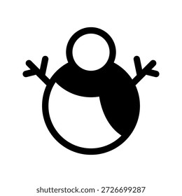 Schneemann Symbol Vektorsymbol Design Illustration