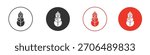 Snowman icon. web vector design