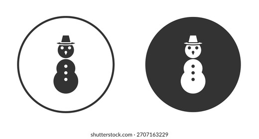 Snowman-Symbol für Website-Design, Logo für Web und Apps.