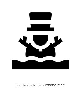 snowman icon for your website, mobile, presentation, and logo design.