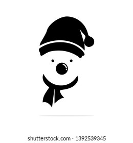 Snowman icon.Vector concept illustration for design.