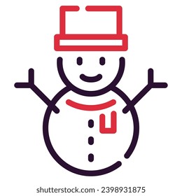 Snowman Illustration Icons for web, app, infographic, etc
