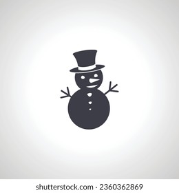 snowman isolated icon on white background