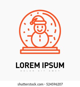 snowman isolated minimal icon. snowman graph line vector icon for websites and mobile minimalistic flat design. 