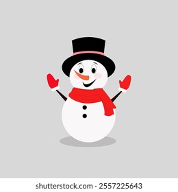 snowman isolated on white background