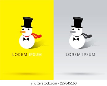 Snowman Logo,vector.