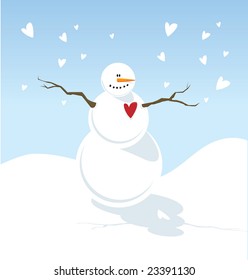 Snowman Love