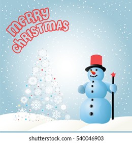 Snowman, new year