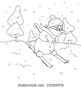 Snowman outline