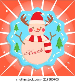 snowman reindeer