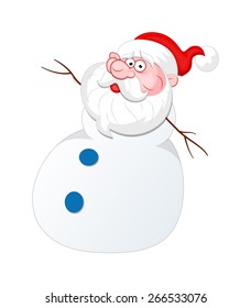 Snowman Santa Character