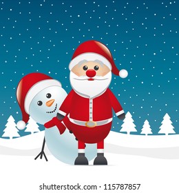 snowman santa claus
