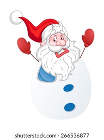 Snowman Santa Laughing