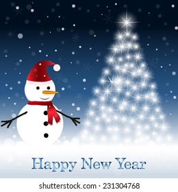 snowman with scarf