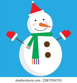 A snowman is a sculpture made to look like a snowman, often created by children during snowfall. Most snowmen are made into 2-3 round snowballs lined up and decorated with branches.