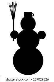 Snowman silhouette