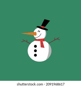 snowman silhouette vector illustration graphic
