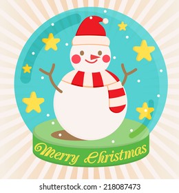 Snowman in Snow globe