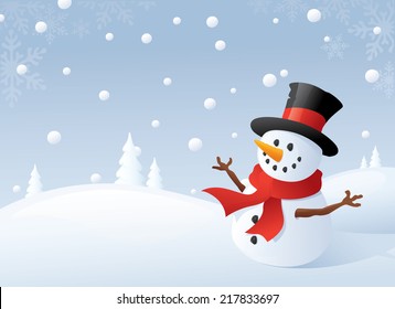 12,793 Snowflake scene snowman Images, Stock Photos & Vectors ...